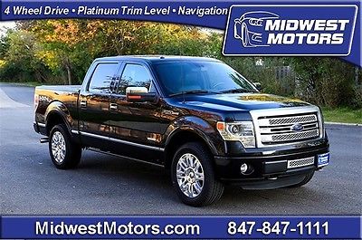 Ford : F-150 Limited 2013 ford f 150 4 x 4 supercrew 145 wb platinum edition 1 owner moonroof nav