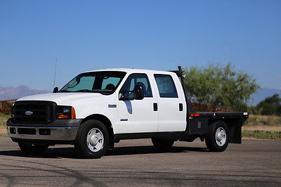 Ford : F-350 MONEY BACK GUARANTEE 2007 ford f 350 flat bed diesel crew cab work truck utility f 350 inspected