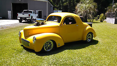 Willys : Coupe Base 1941 willys coupe street rod hot rod blower nos yellow excellent prostreet