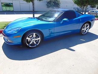 Chevrolet : Corvette w/3LT CHROME WHEELS 2010 blue w 3 lt chrome wheels