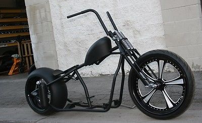 Custom Built Motorcycles : Bobber MMW SUPER FUNK  250 TIRE CHOP BOBBER 23 FRONT   RIGID   ROLLING CHASSIS
