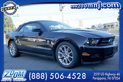 Ford : Mustang 2dr Convertible V6 11 k mi 1 owner 2011 ford mustang black on black premium warranty finance