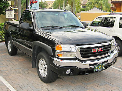 GMC : Sierra 1500 SLE Standard Cab Pickup 2-Door 2006 gmc sierra 1500 z 71 4 wd reg cab sle 1 6 foot bed black