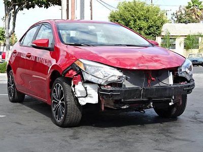 Toyota : Corolla S CVT 2015 toyota corolla s cvt wrecked damaged priced to sell export welcome l k