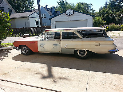Chevrolet : Bel Air/150/210 2door wag 1960 brookwood 2 dr wagon 454 400 all new patina ed new int too ps pb alum rad