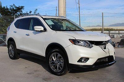 Nissan : Rogue SL AWD 2015 nissan rogue sl awd wrecked salvage fixer perfect project only 492 miles