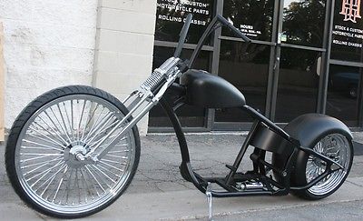 Custom Built Motorcycles : Bobber MMW SUPER FUNK  300 TIRE , 26 FRONT , SOFTAIL  CHOP BOBBER ROLLING CHASSIS