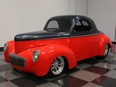Willys : Coupe PROBUILT VIPER RED WILLYS, LS1 POWERED, 4-LINK, VINTAGE A/C, CUSTOM STEREO!!