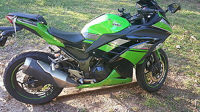 Kawasaki : Ninja 2013 kawasaki ninja 300 6 k miles green special edition