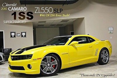 Chevrolet : Camaro 2dr Coupe 2010 camaro 1 ss coupe yellow supercharged brembo s sunroof rs pkg hid s