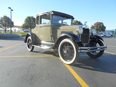 Ford : Model A BARN FIND, MODEL A COUPE, RUMBLE SEAT 1928 ford 5 window model a coupe with rumble seat runs and drives great nice