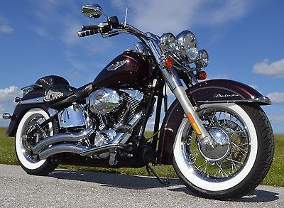 Harley-Davidson : Softail 2 500 in extras 2005 harley davidson deluxe softail flstni 1 owner