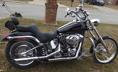 Harley-Davidson : Softail 2000 black chrome harley davidson soft tail deuce screamin eagle low mileage