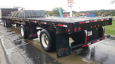 2001 Manac Flatbed trailer 48ft spread fixed axle