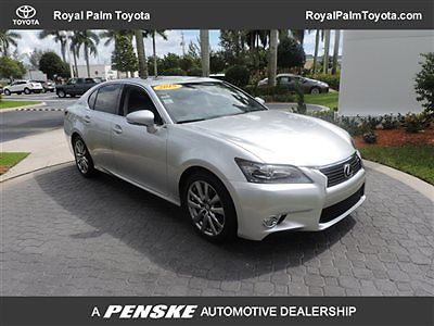 Lexus : GS 4dr Sedan Crafted Line RWD 2015 lexus gs 350 silver and black leather non smoler 1 owner clean carfax