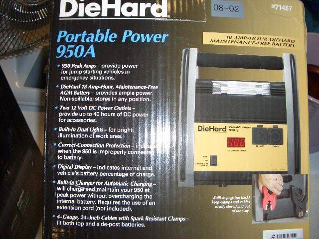Sears Diehard Portable Power 950A  for your car, 0