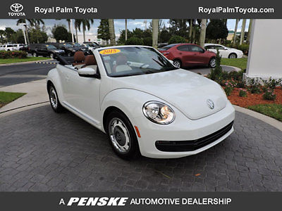 Volkswagen : Beetle-New 2dr Automatic 1.8T Classic 2015 volkswagen beetle convertible white auto pw top one owner non smoker clean