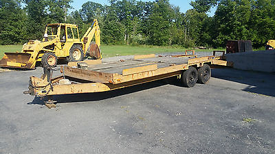 21' Deck Over Equipment Trailer 15' + 6' Dove Tail Pentle Hitch 26K