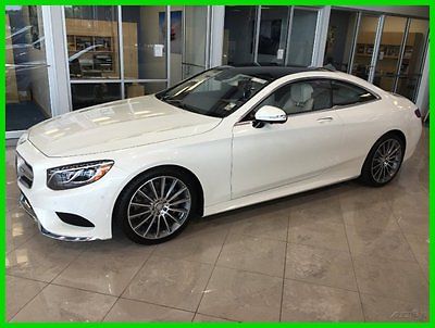 Mercedes-Benz : S-Class 2016 Mercedes-Benz S550 Coupe S-Class Sport Fast New 2016 Mercedes-Benz S550 Coupe 4MATIC AWD Diamond White Porcelain Loaded AMG