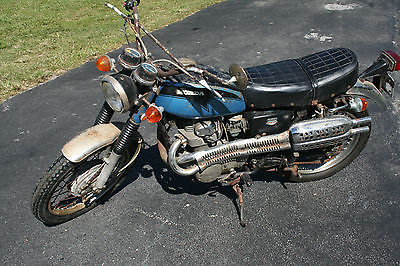 Honda : CL 1971 honda cl 350 cafe complete bike needs restored