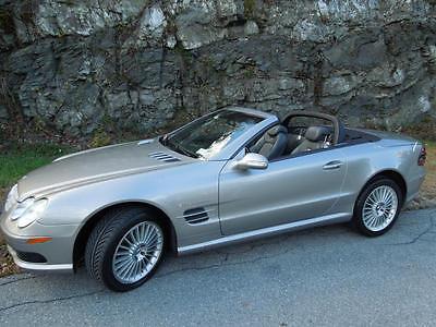 Mercedes-Benz : SL-Class Leather 2003 mercedes benz sl 55 amg convertible pano roof glass covertible top new