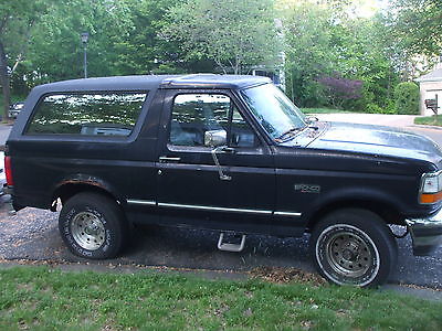 Ford : Bronco XLT Sport Utility 2-Door 1996 ford bronco xlt 5.8 eng auto 260 k miles runs well sold as is l k