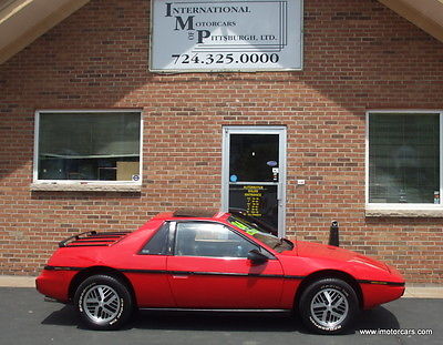Pontiac : Fiero SE 2M6 Coupe Only 44K V6 Sunroof CD Cold A/C Totally Restored GORGEOUS!! 40 Pics Must See!!