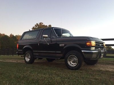 Ford : Bronco xlt 1989 ford bronco xlt 4 x 4 mint