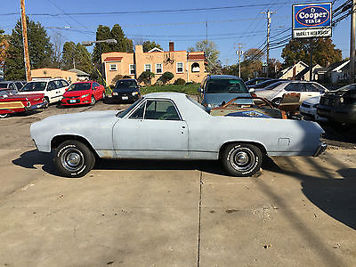 Chevrolet : El Camino Custom Project 1971 Chevrolet El Camino Custom with parts tach dash cowl hood no motor