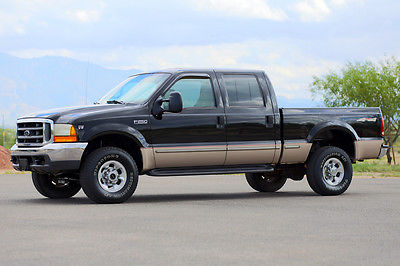 Ford : F-250 MONEY BACK GUARANTEE 1999 ford f 250 diesel 4 x 4 lariat crew cab leather 4 wd f 250 4 door 7.3 inspected