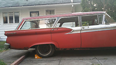 Ford : Other COUNTRY SEDAN 1959 ford country sedan station wagon origianal barn find hot rod low rider wow