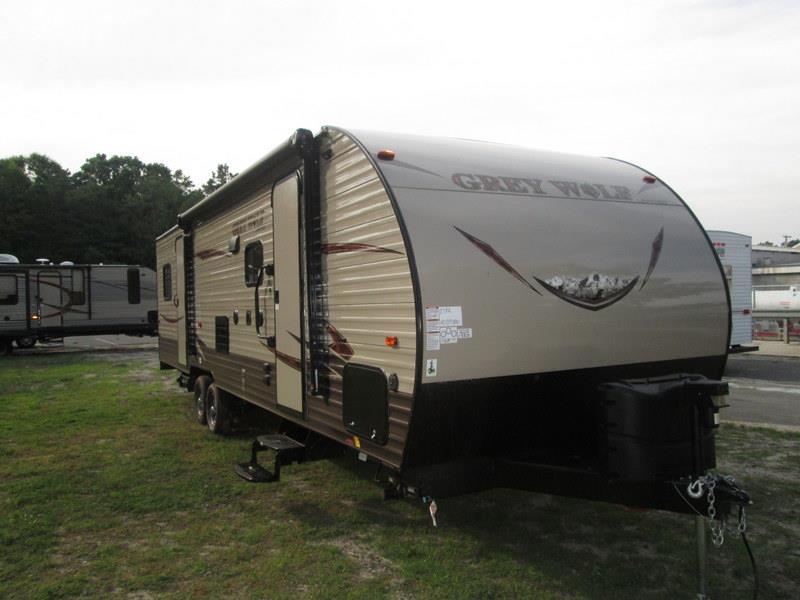 2017 Forest River Grey Wolf 27RR Slide-out Enclosed Rear G