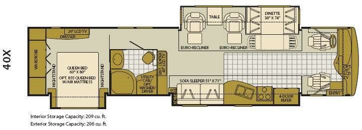 2008 Fleetwood Rv Excursion 40X