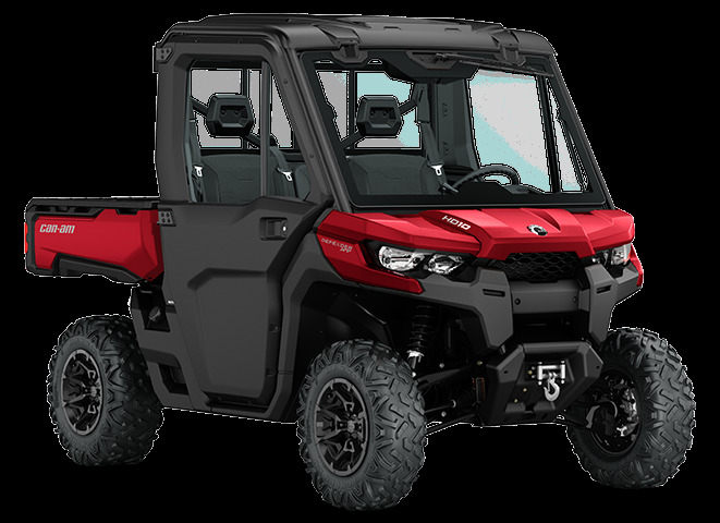 2017 Can-Am Defender Xt Cab Red