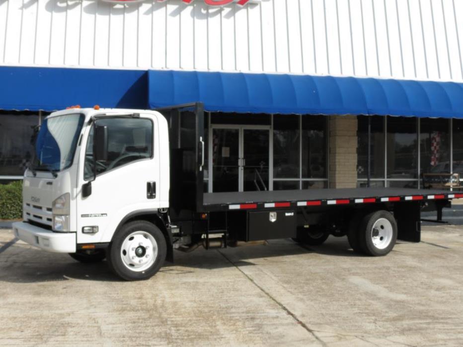 2016 Isuzu Npr-Hd With 20ft Flatbed - Gas  Flatbed Truck