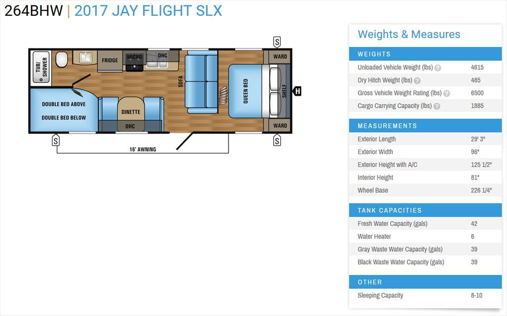 2017 Jayco Jay Flight SLX 264BHW