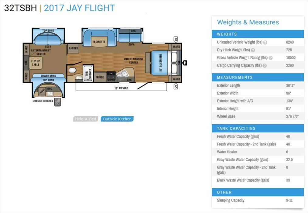 2017 Jayco Jay Flight 32TSBH