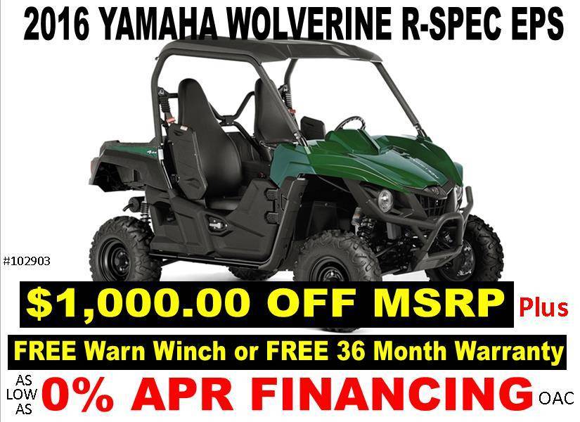 2016 Yamaha Wolverine R-Spec EPS