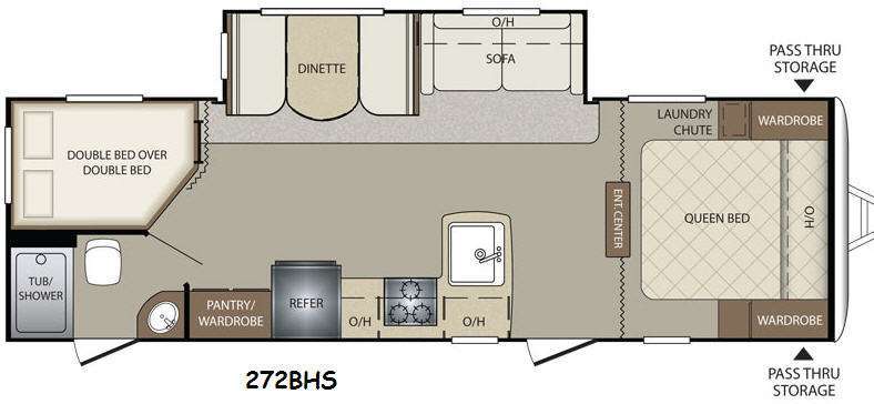 2015 Keystone Rv Bullet 272BHS