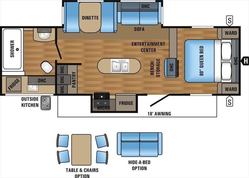 2017 Jayco Jay Flight 28RBDS Rear Bath Double Slide