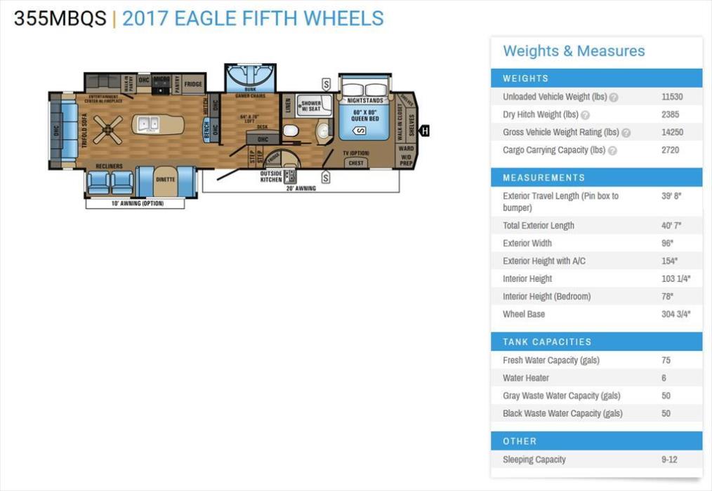 2017 Jayco Eagle 355MBQS