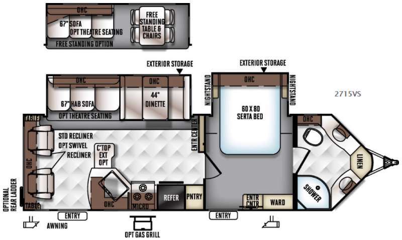 2017 Forest River Rv Rockwood Ultra V 2715VS