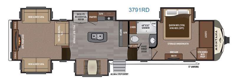 2017 Keystone Rv Montana 3791 RD