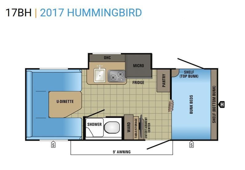 2017 Jayco Hummingbird 17BH