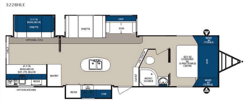 2017 Forest River Rv Surveyor 322BHLE