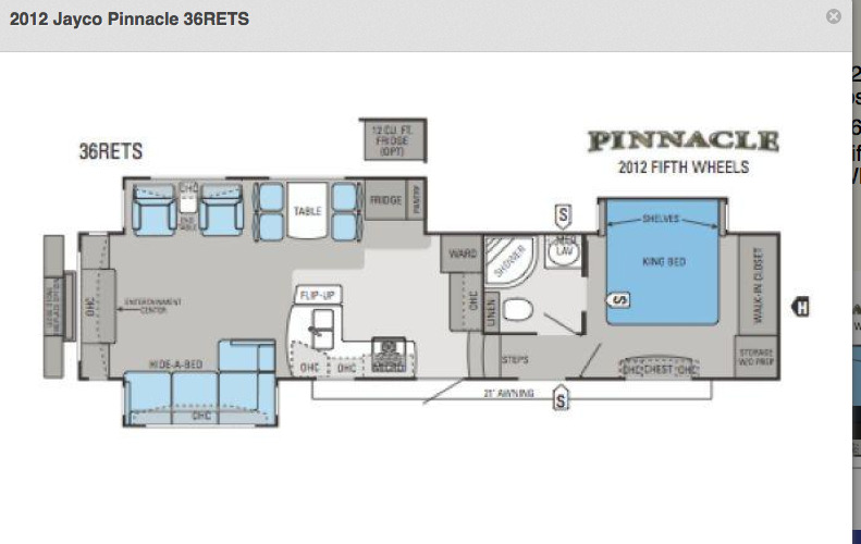 2012 Jayco PINNACLE 36RETS