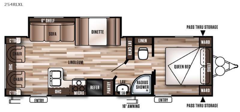 2017 Forest River Rv Wildwood X-Lite 254RLXL