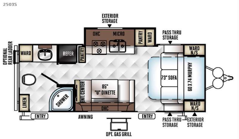 2017 Forest River Rv Rockwood Mini Lite 2503S