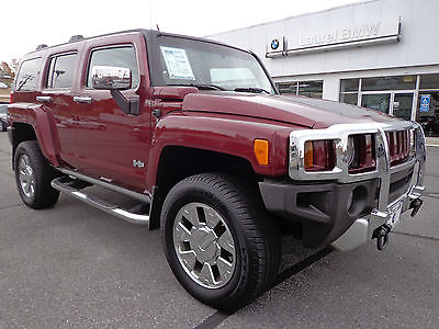 Hummer : H3 2008 Hummer H3 Red 4X4 4WD Leather Moonroof Alpha  2008 hummer h 3 red 4 x 4 4 wd leather moonroof alpha package clean carfax video