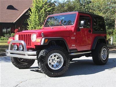 Jeep : Wrangler 2dr X TWO OWNER CLEAN CARFAX FROM GA AUTOMATIC HARD TOP A/C LIFTED TOYO M/T 4.0L 6 CY